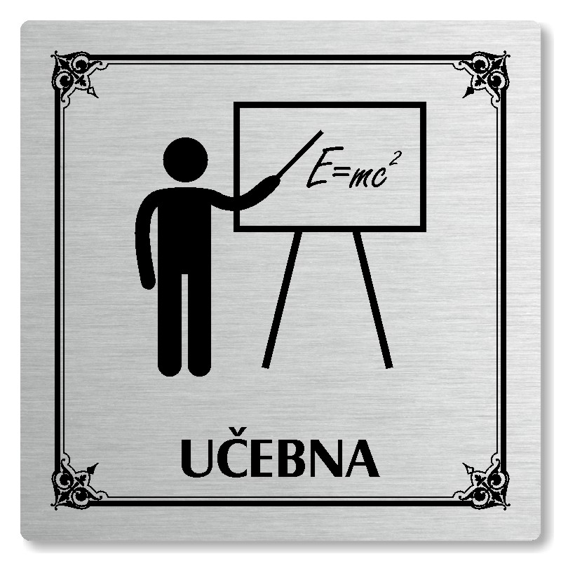 Učebna, 80x80mm, stříbrná, Nebraska
